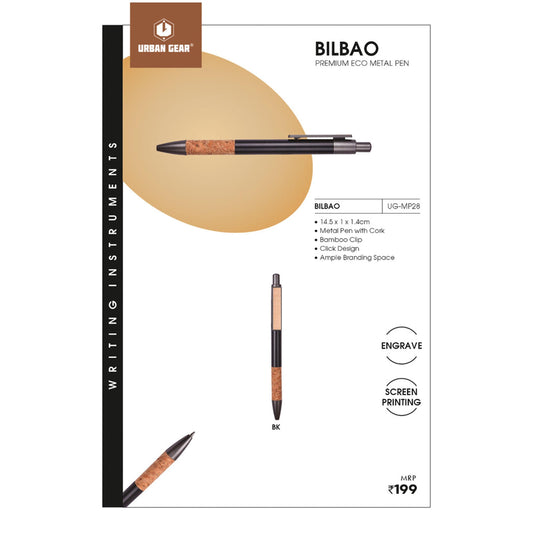 URBAN GEAR - Bilbao - Metal Pen with Cork -  UG-MP28 MARSH Corporate gifts