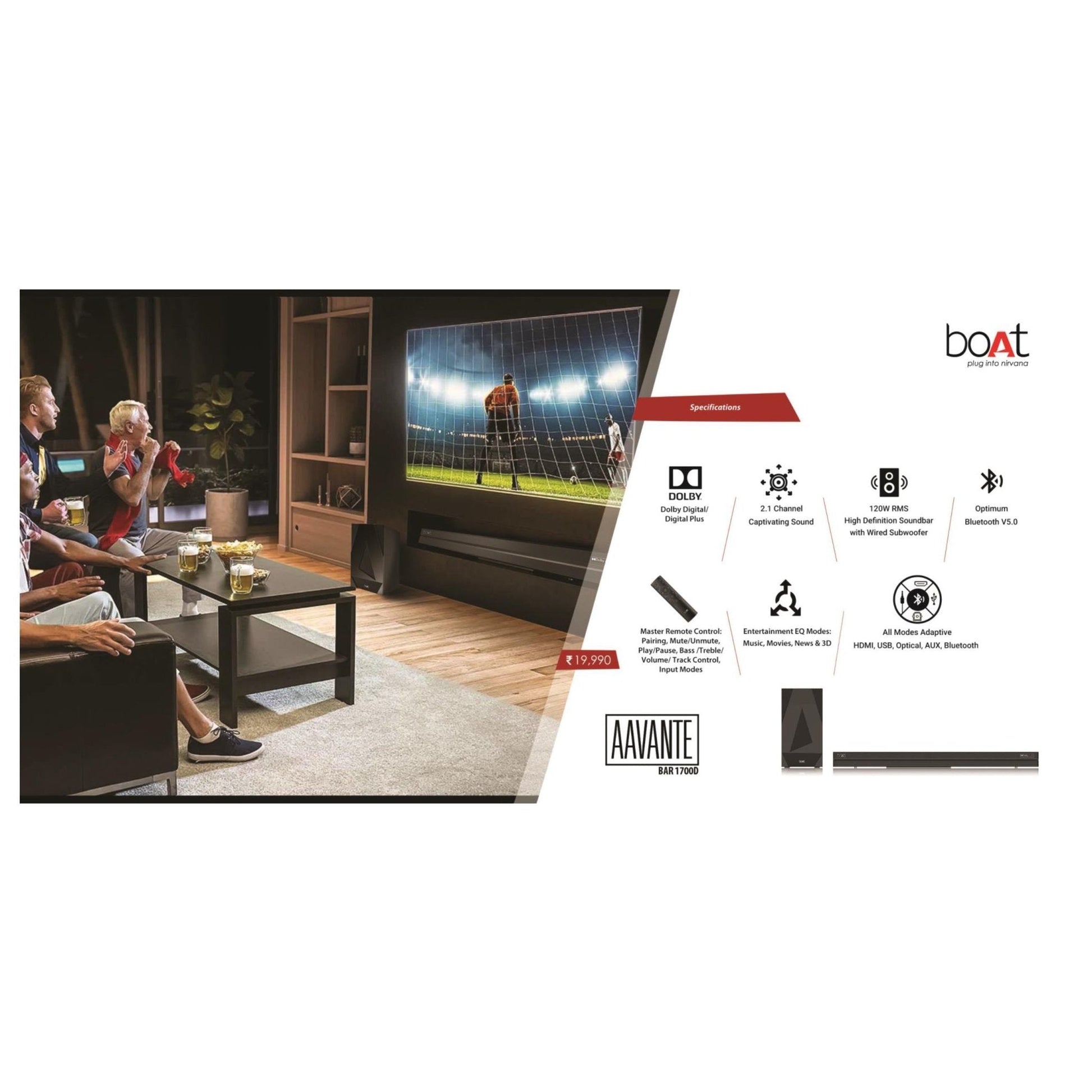 boAt Aavante Bar 1700D MARSH Corporate gifts