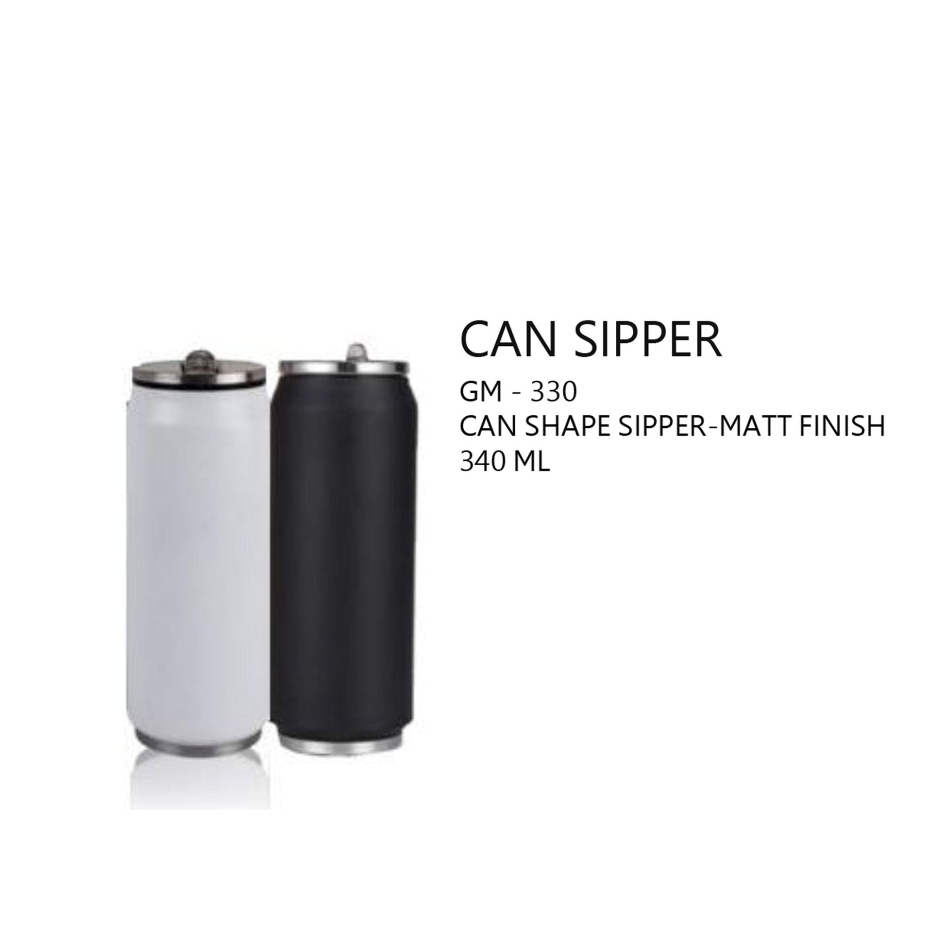 Can Shape Sipper Matt Finish - 340ml - GM-330 MARSH Corporate gifts