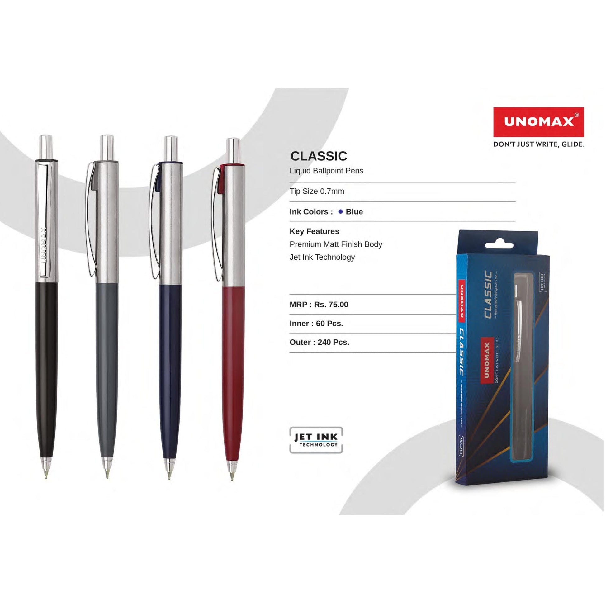 Unomax Classic Liquid Ball Pens MARSH Corporate gifts