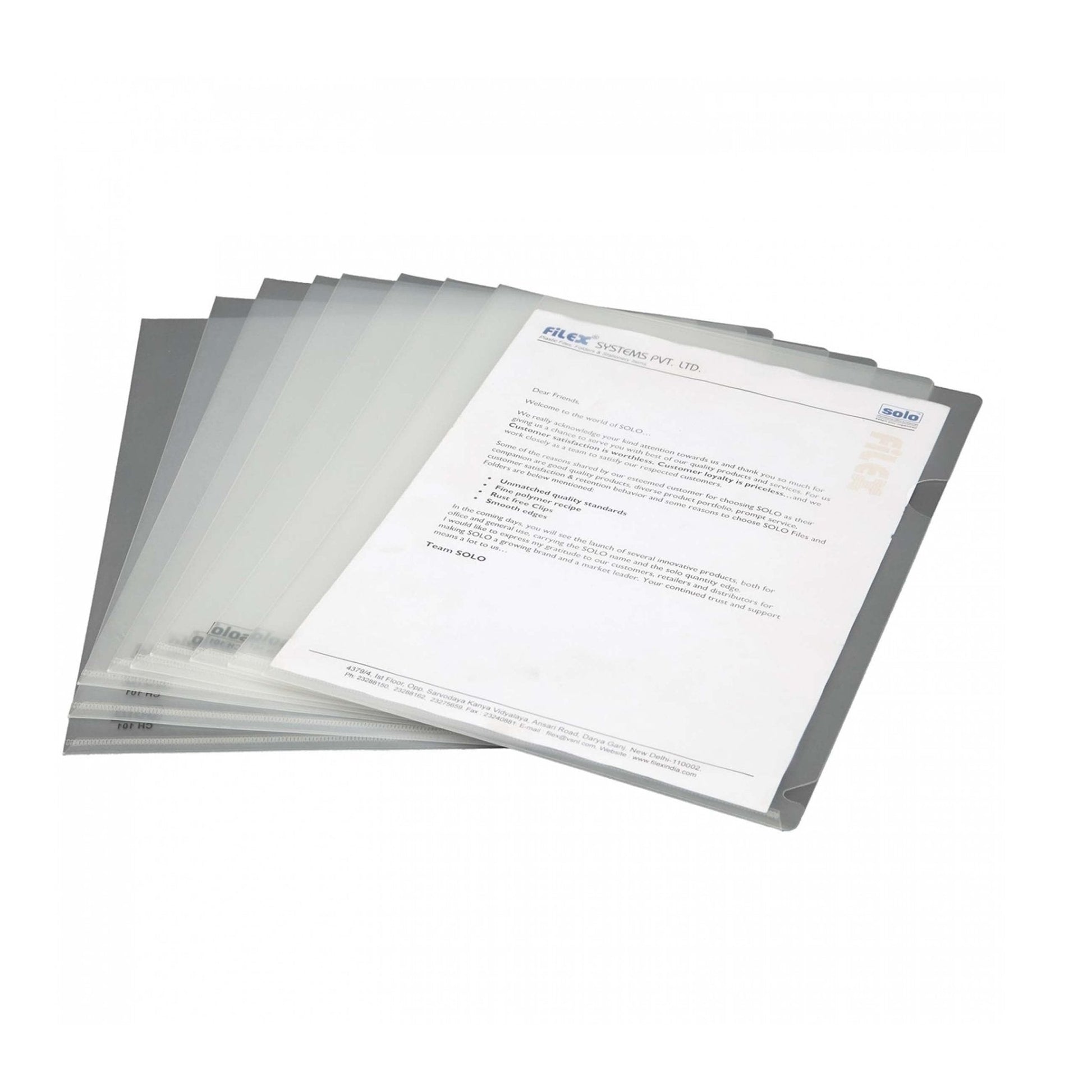 Clear Holder - A4 (CH101), Pack of 10 MARSH Stationery