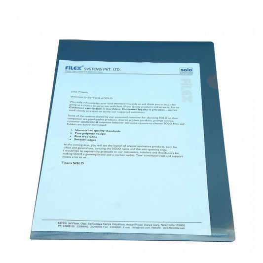 Clear Holder - FC (CH111), Pack of 10 MARSH Stationery