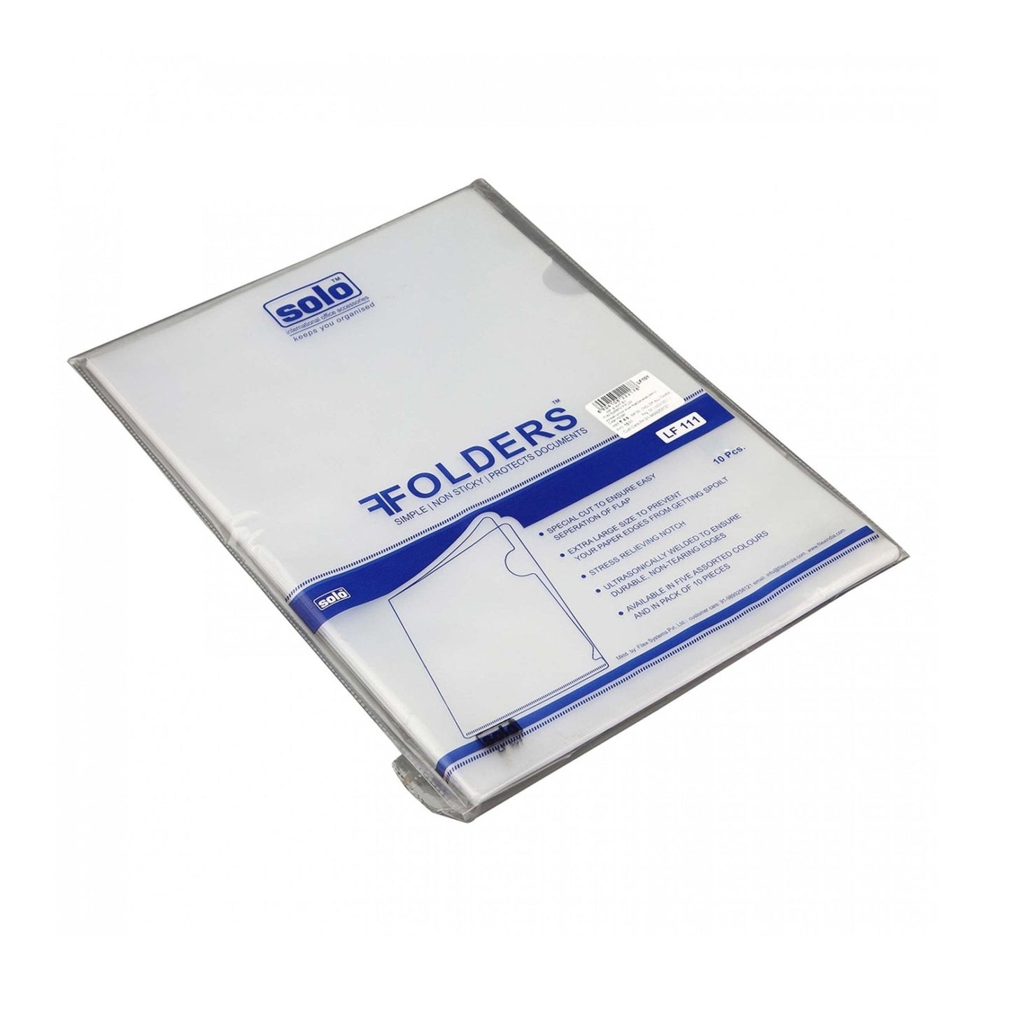 Clear Holder - FC (LF111), Pack of 10 MARSH Stationery