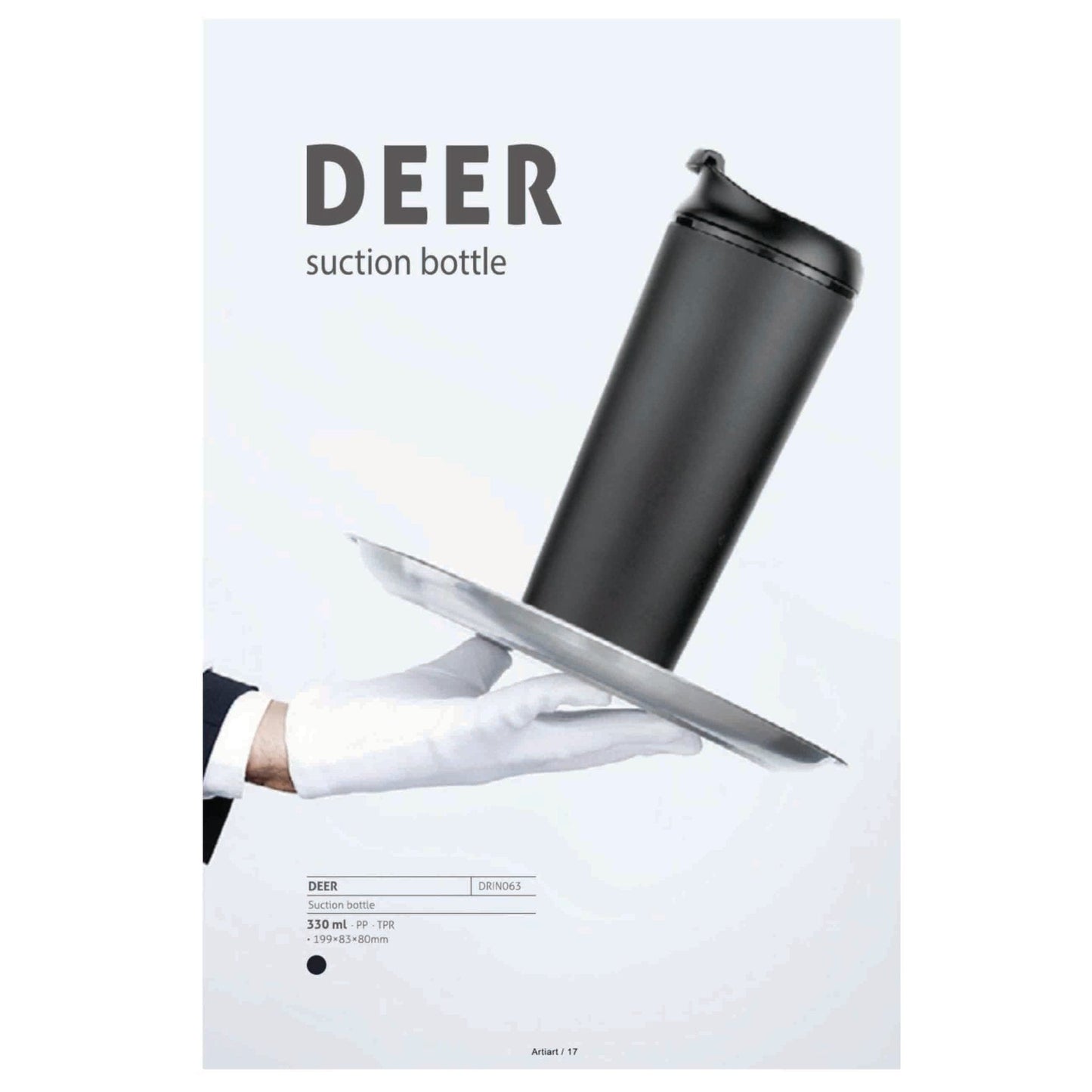 Deer Thermal Suction Bottle 330ml - DRIN063 MARSH Corporate gifts