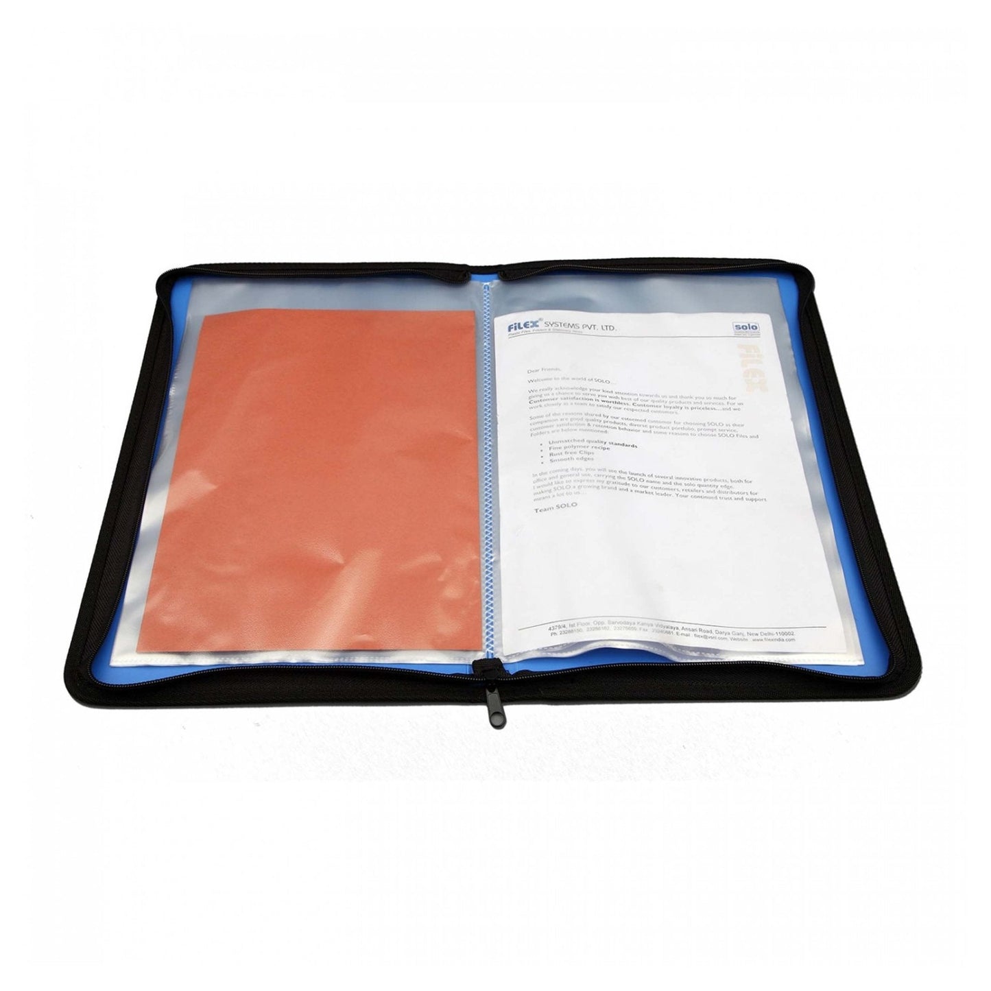Display File, 40 Pockets, Zipper Closure, (ZB012) MARSH Stationery