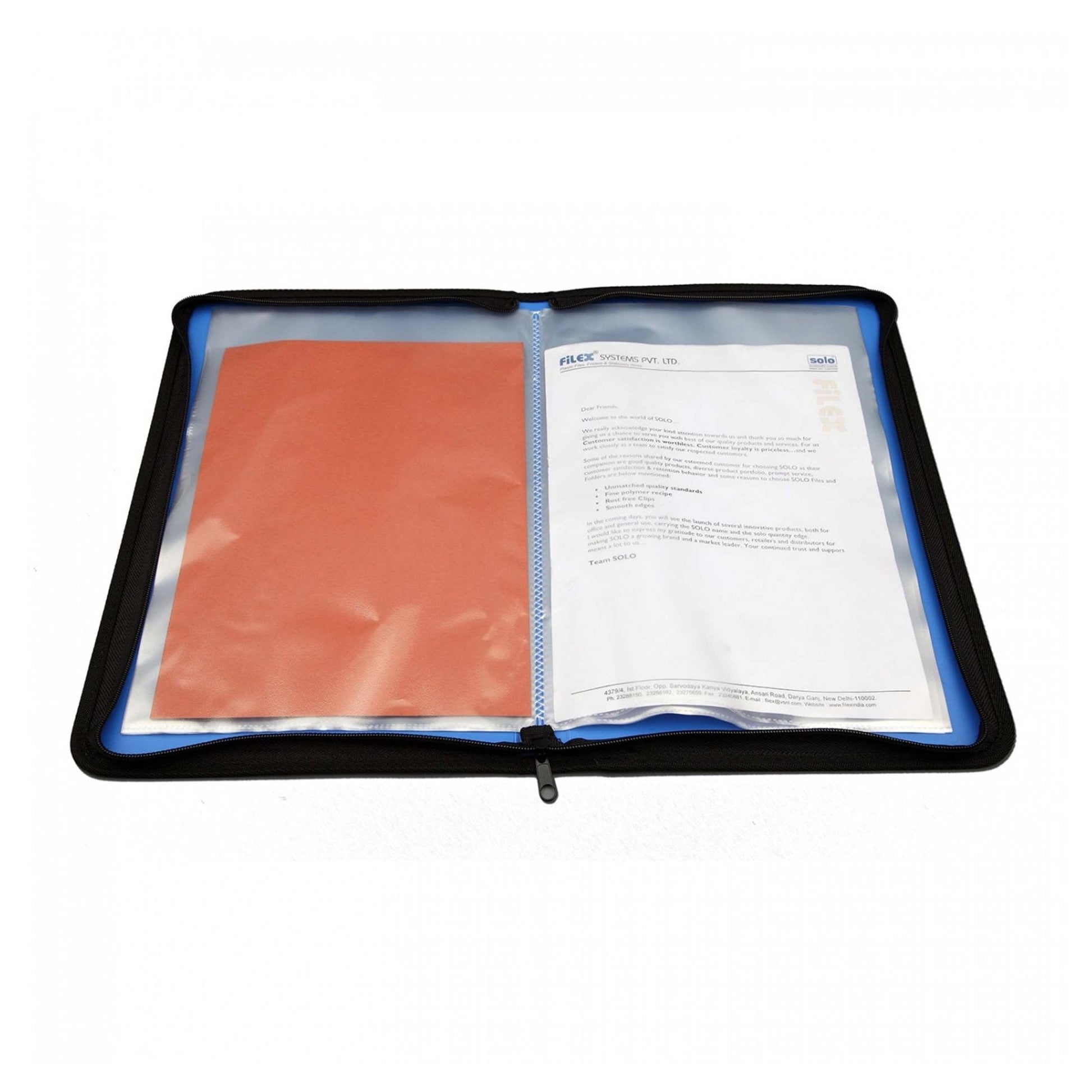 Display File, 40 Pockets, Zipper Closure, (ZB012) MARSH Stationery