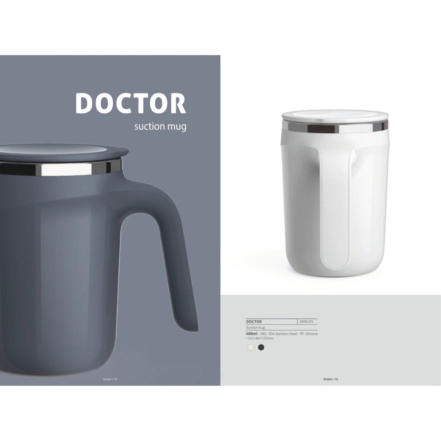 Doctor Suction Mug 480ml - DRIN139 MARSH Corporate gifts