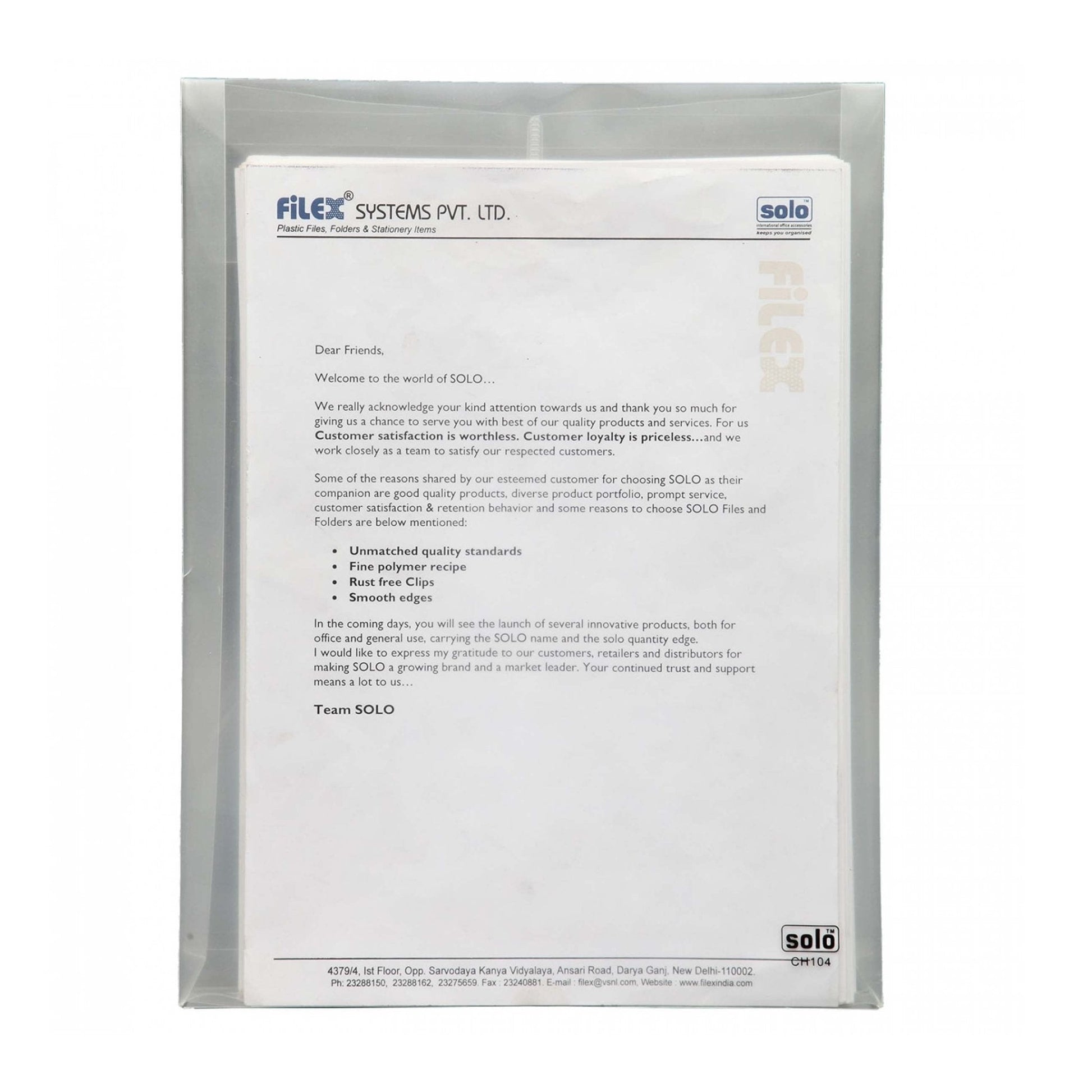 Document Bag - A4 (CH104), Pack of 10 MARSH Stationery