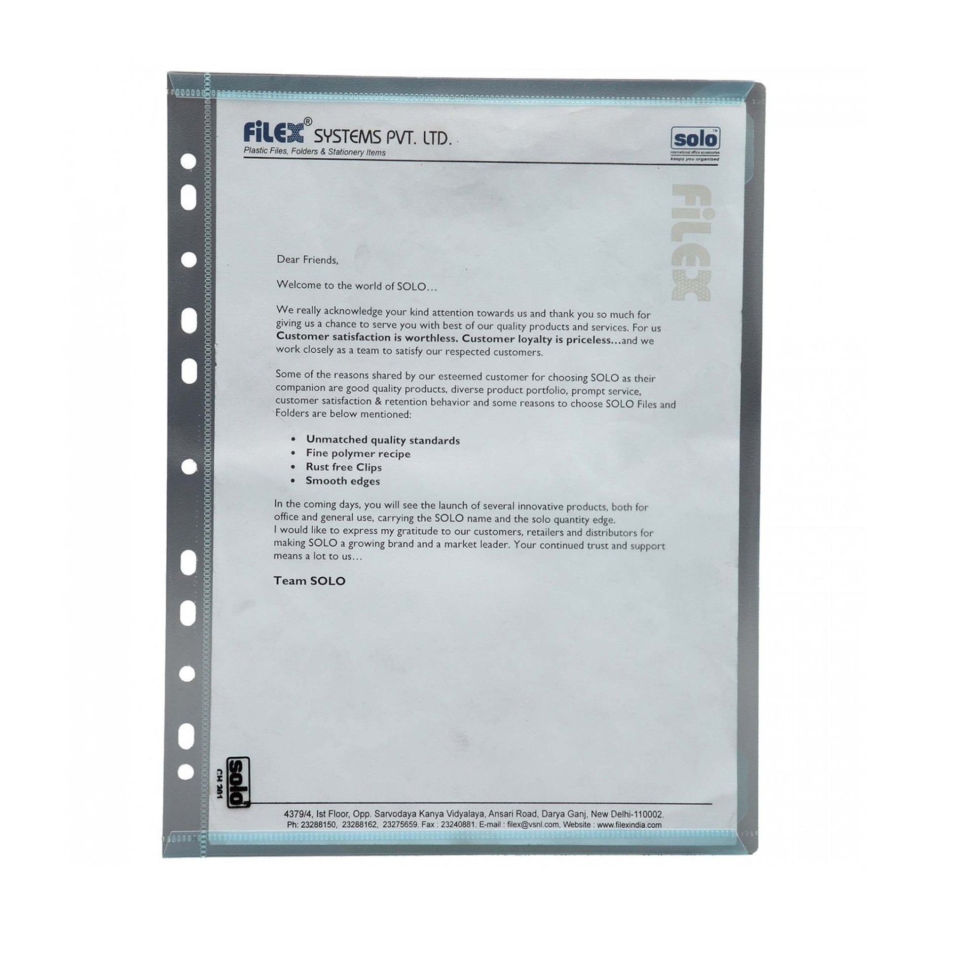 Document File Bags - A4 (CH201), Pack of 10 MARSH Stationery