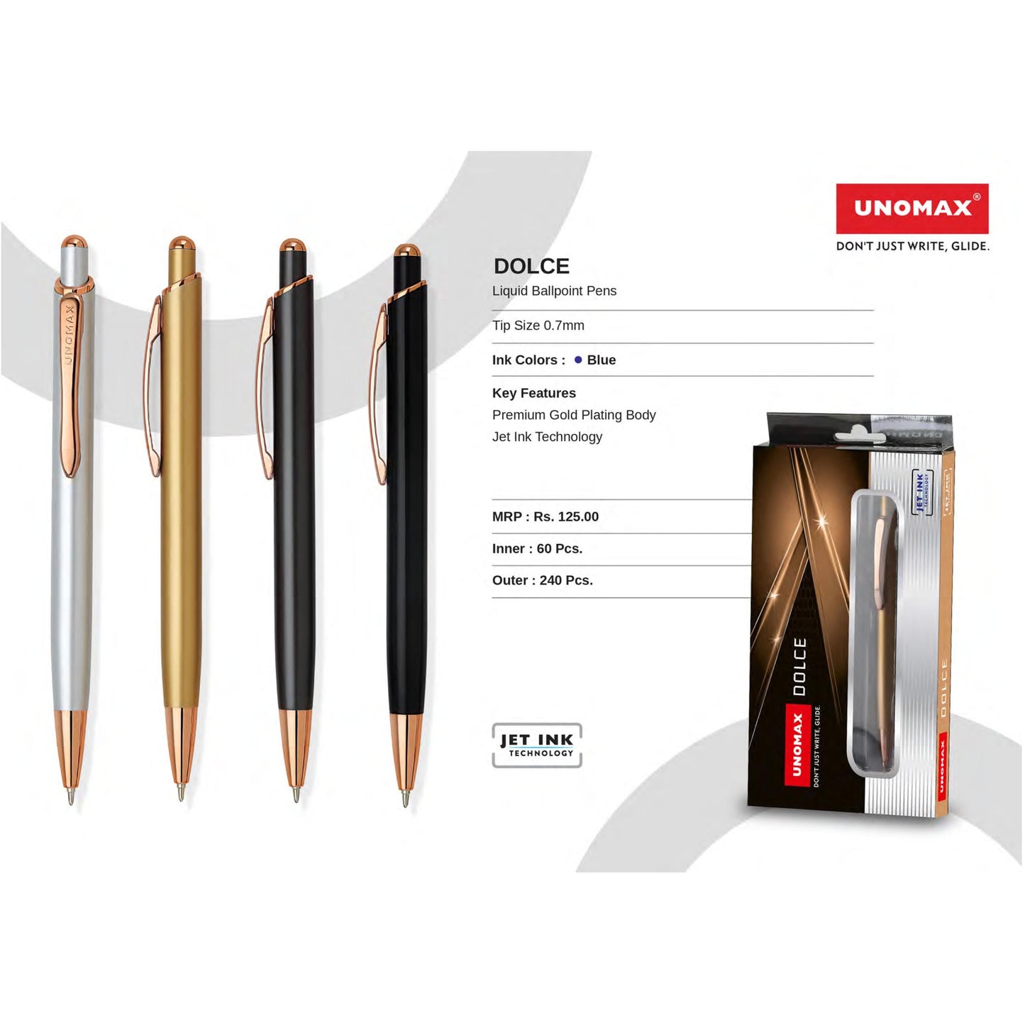 Unomax Dolace Liquid Ball Pens MARSH Corporate gifts