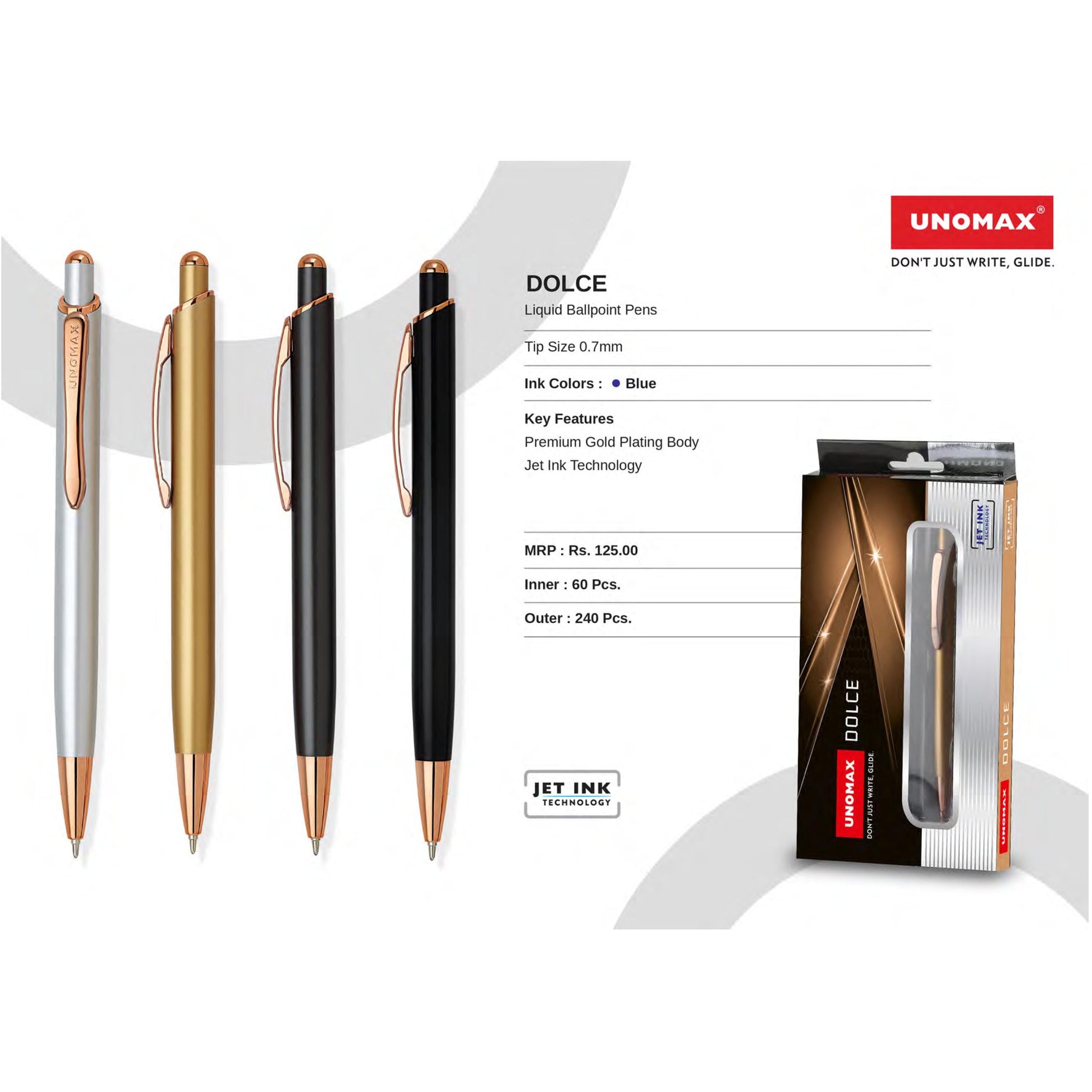 Unomax Dolace Liquid Ball Pens MARSH Corporate gifts