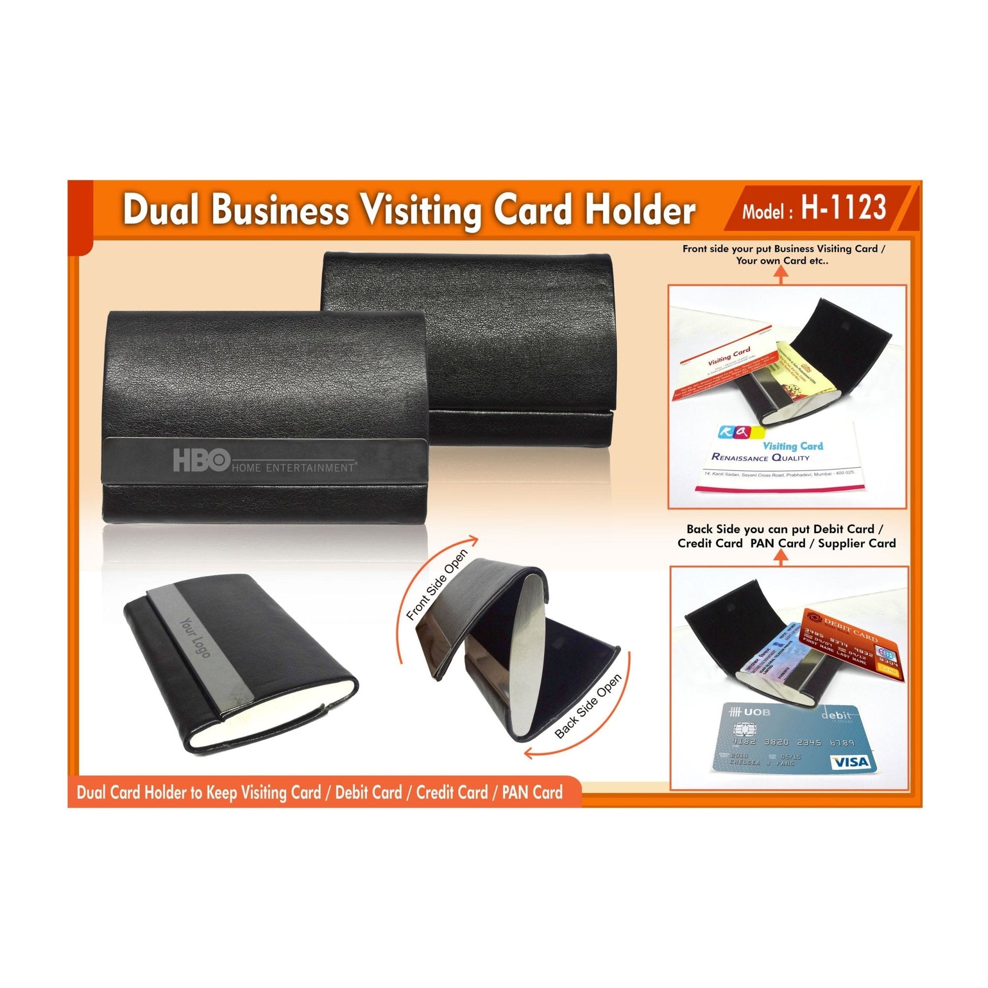 Dual Visiting Card Holder H-1123 MARSH Corporate gifts