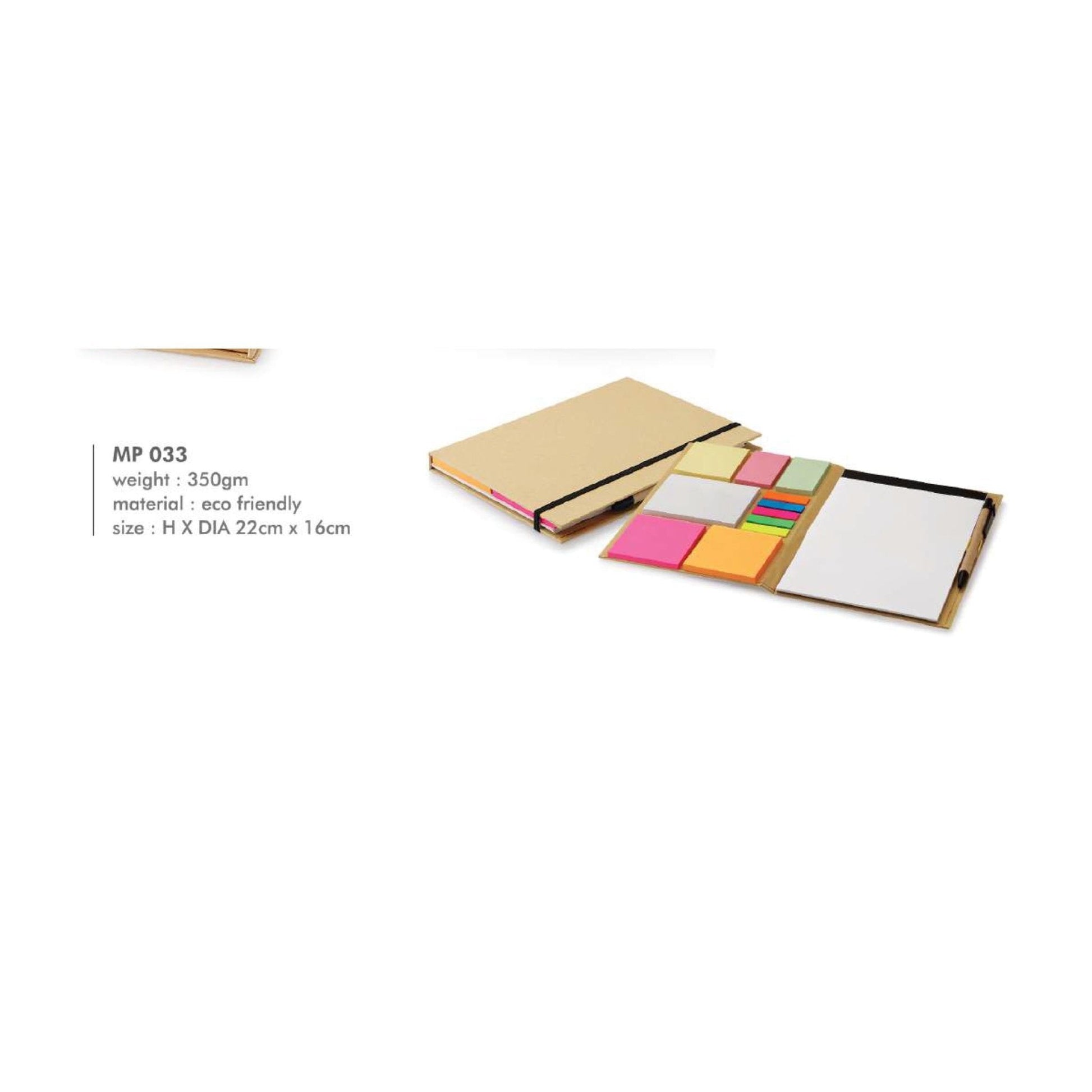Eco Friendly Memo Paper Pad MP 033 - 22*16cm MARSH Corporate gifts