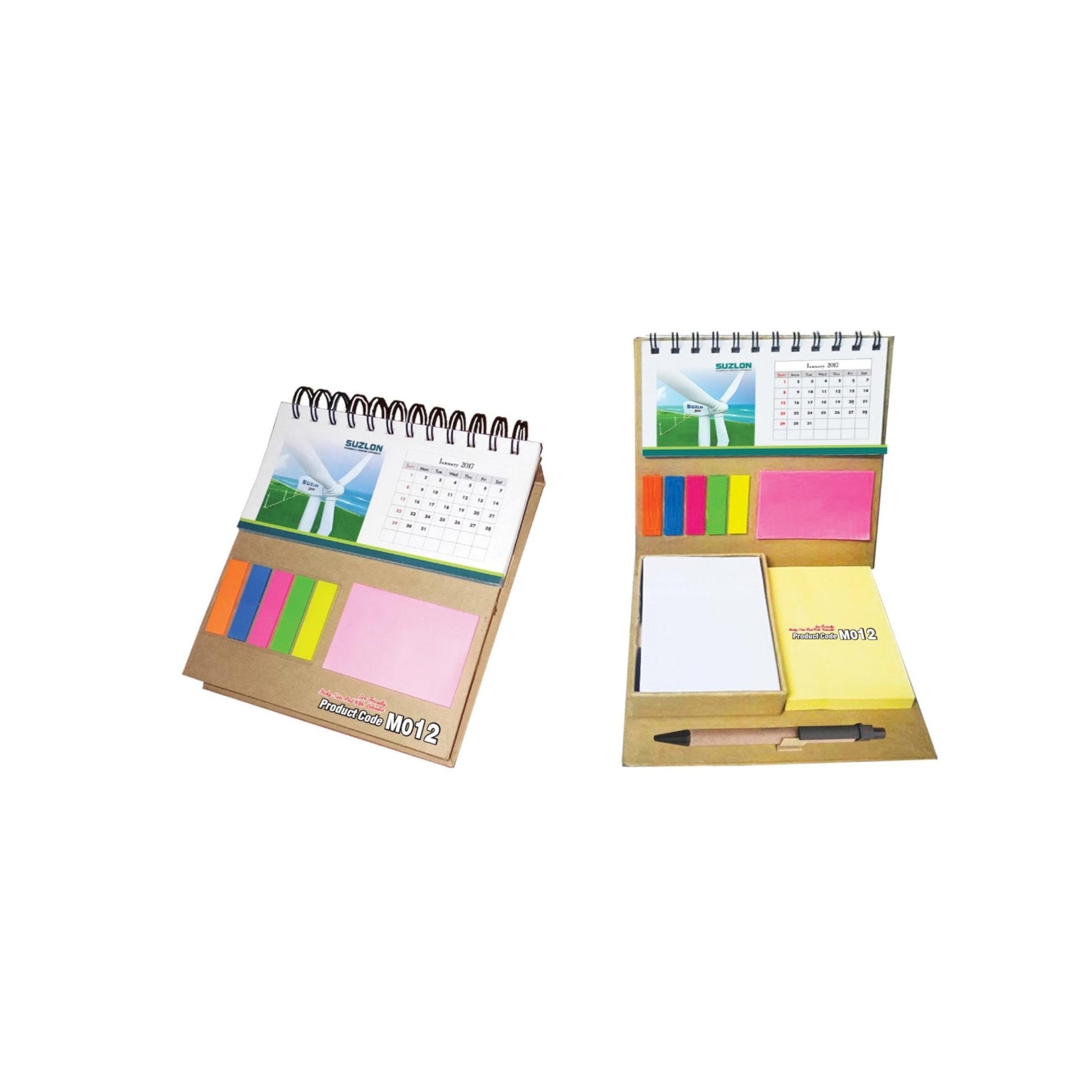 Eco-Friendly Sticky Note Pad With Calendar MARSH Stationery