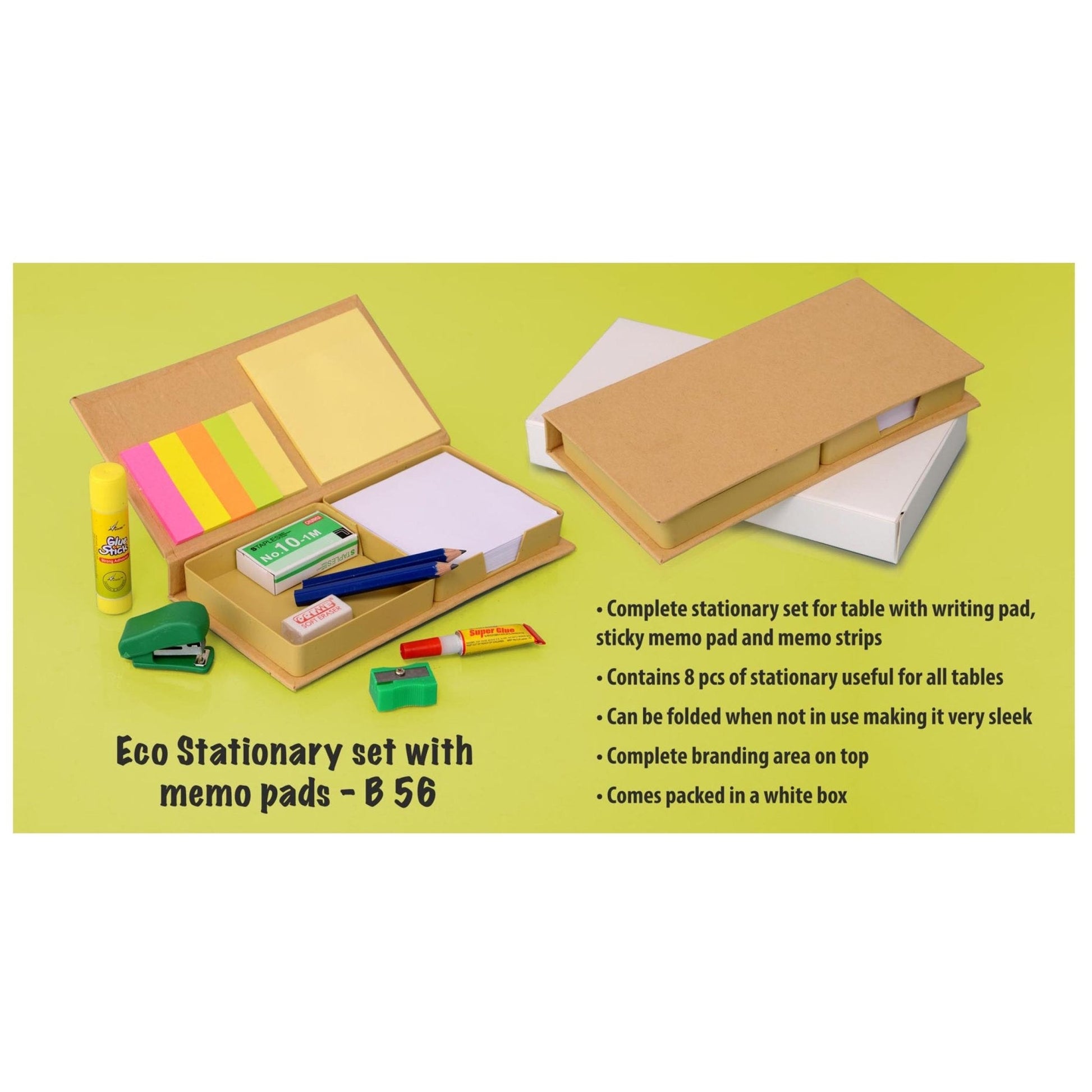 Eco Stationary Set with Memo Pads - B 56 MARSH Corporate gifts