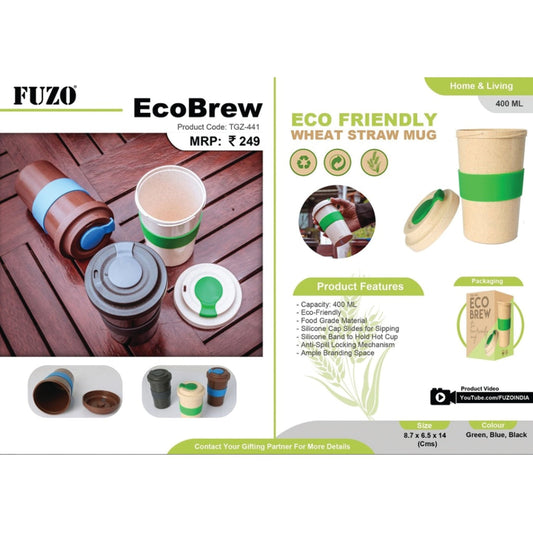 EcoBrew Eco Friendly Wheat Straw Mug 500 ml - TGZ-441 MARSH Corporate gifts