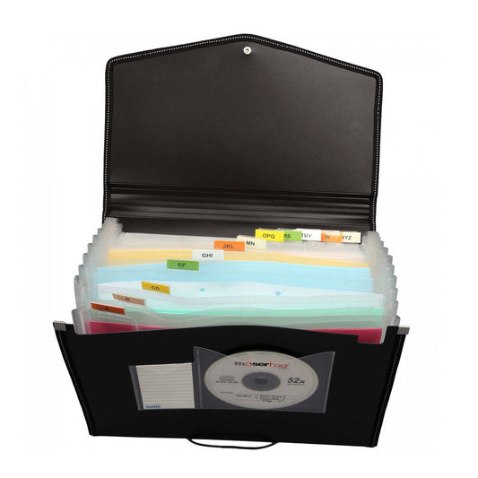 Expanding File - Elastic - 12 section (EX801) MARSH Stationery