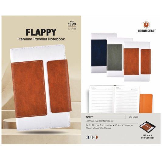 URBAN GEAR - Flappy - Note Books (Hard Bound)  - UG-ON58 MARSH Stationery