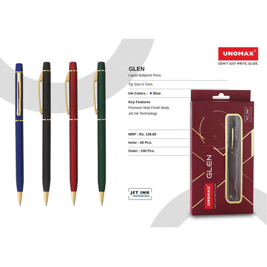 Unomax  Glen Liquid Ball Pens MARSH Corporate gifts
