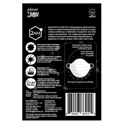 GRAPHENE-ENHANCED FACE MASK, PACK OF 3 MARSH Stationery