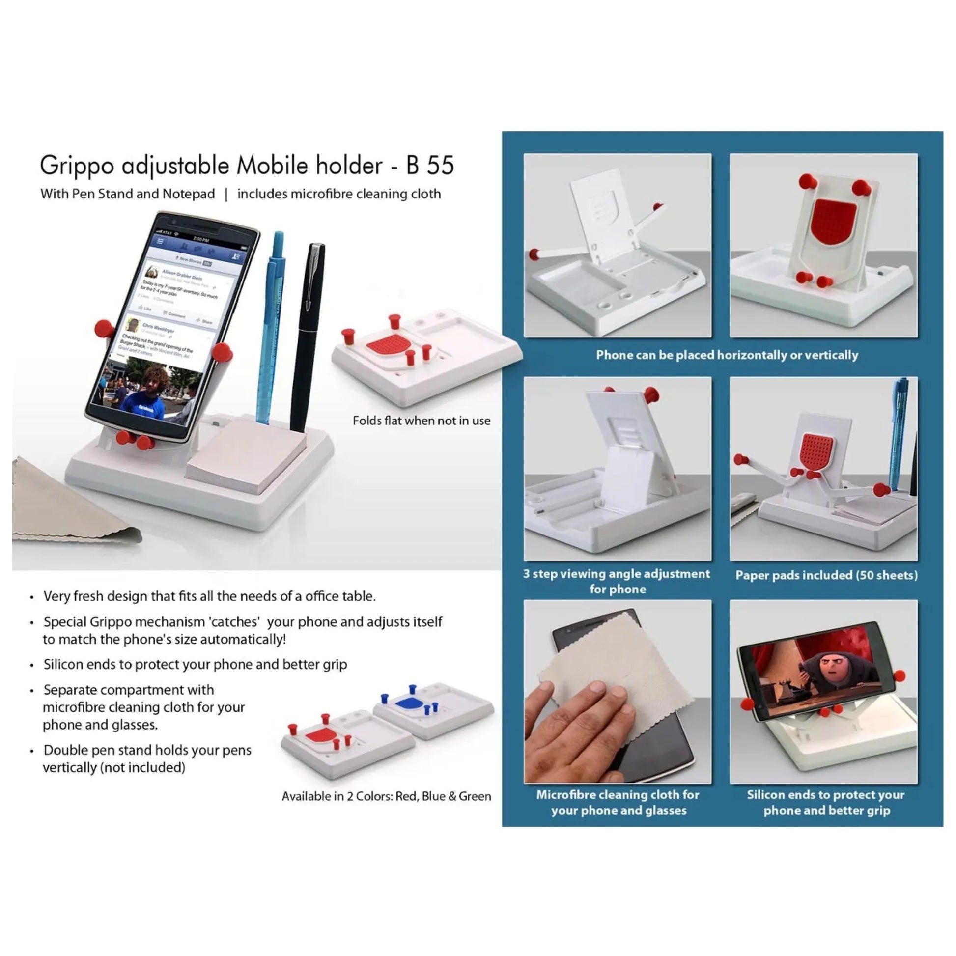 Grippo Mobile Holder with Angle Adjustment - B 55 MARSH Corporate gifts
