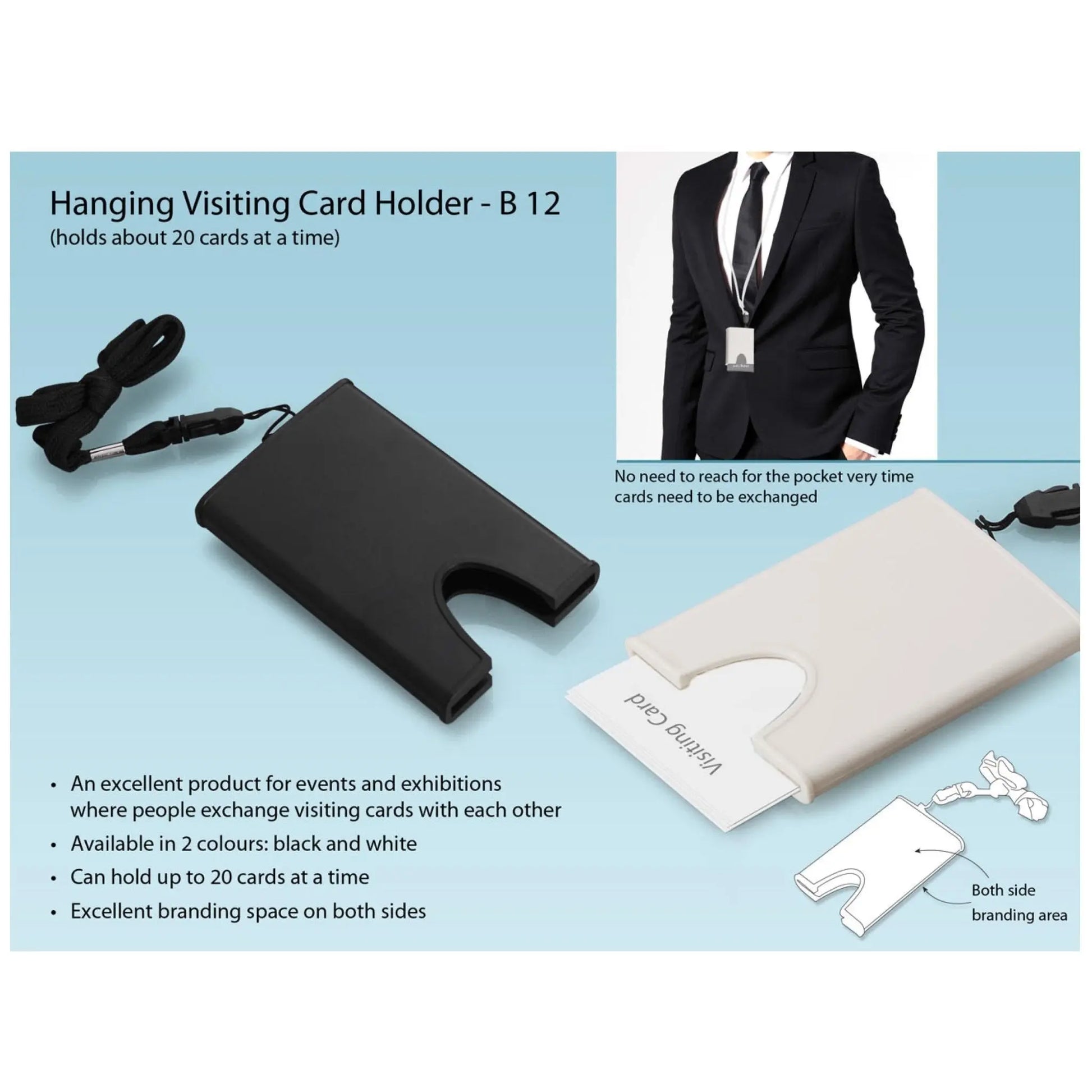Hanging Visiting Card Holder - B 12 MARSH Corporate gifts