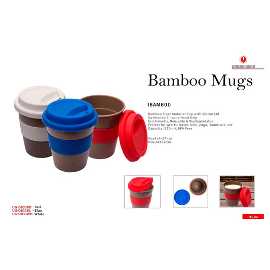 URBAN GEAR iBamboo Bamboo Mugs (350ml) - UG-DB33 MARSH Stationery