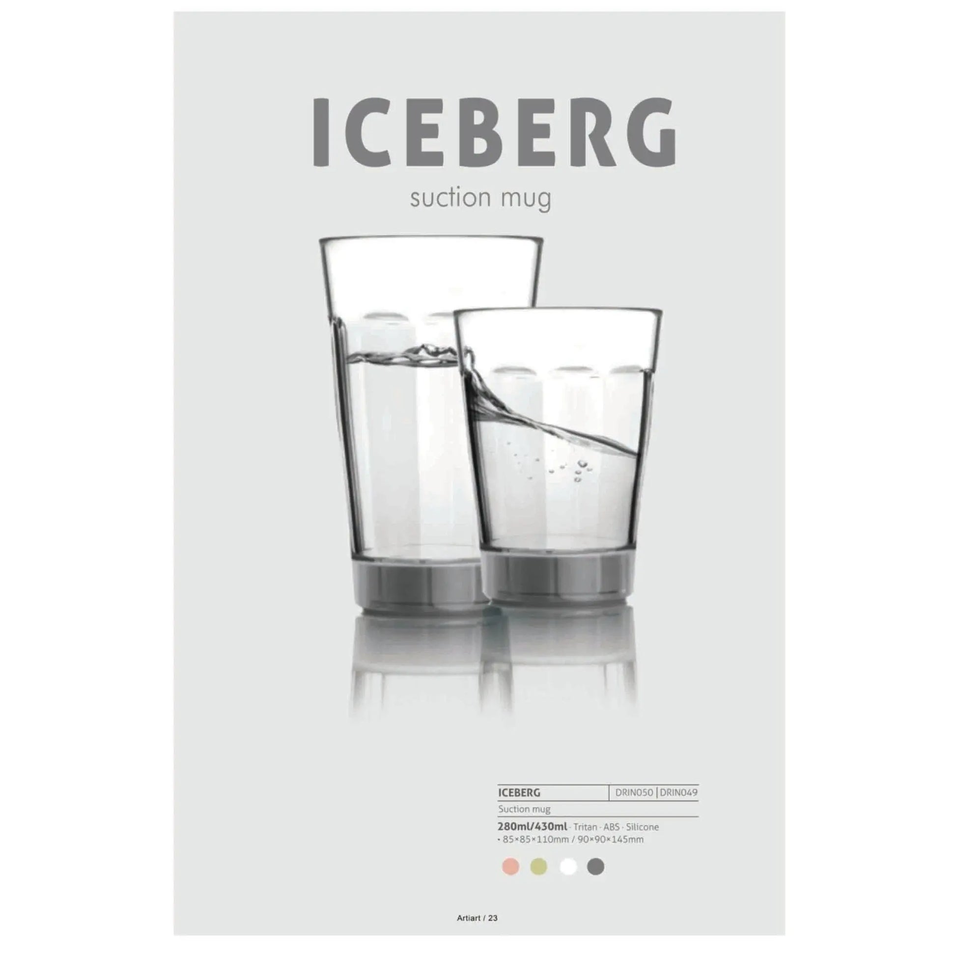 Iceberg Big-Suction Mug  430ml - DRIN049 MARSH Corporate gifts
