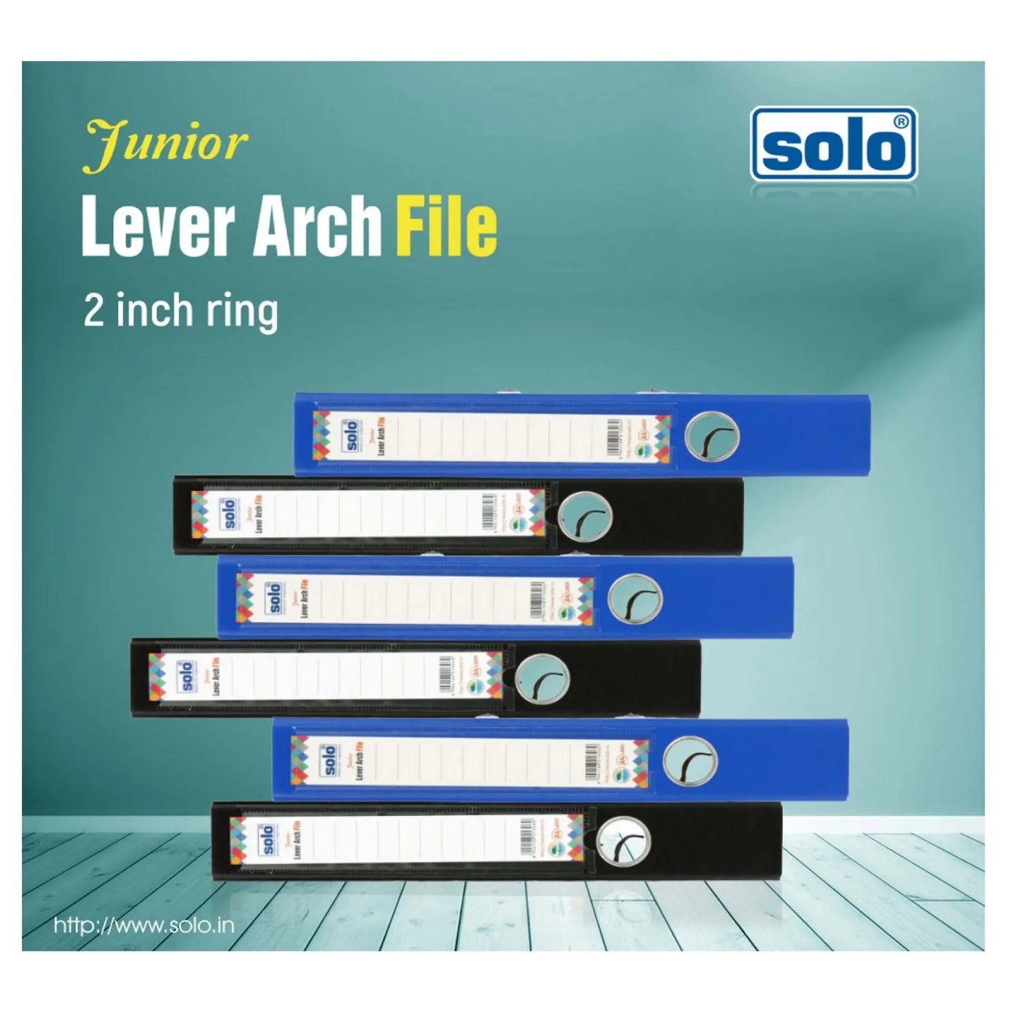 Junior Lever Arch File, 2 inch ring - LA501 (A4), Pack of 10 MARSH Stationery
