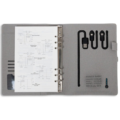 Jute Diary Power Bank 10000 mAh MARSH Corporate gifts