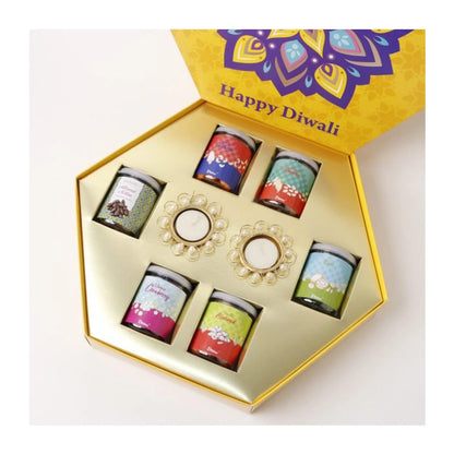 RUCHOKS - k1 - Diwali Lantern Set Of 6 Box MARSH Corporate gifts