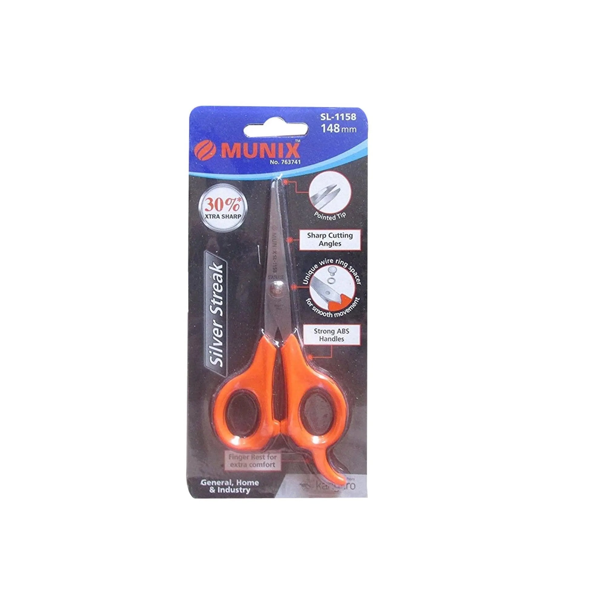 Kangaro MUNIX SL-1158 Extra Comfort 148mm Scissor MARSH Stationery