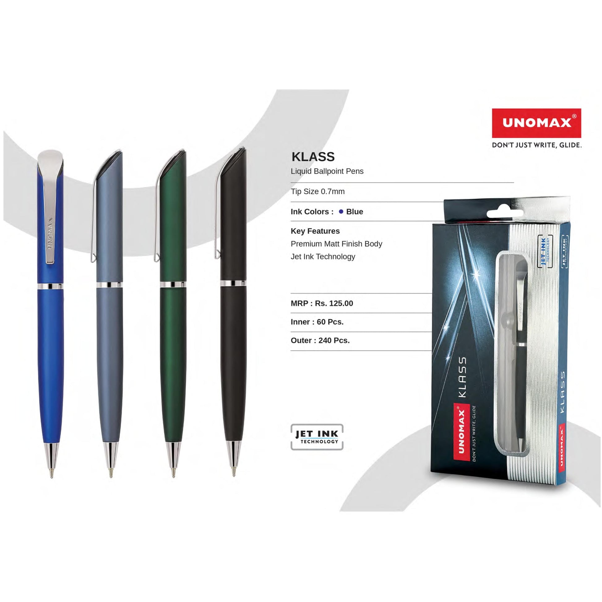 Unomax  Klass Liquid Ball Pens MARSH Corporate gifts