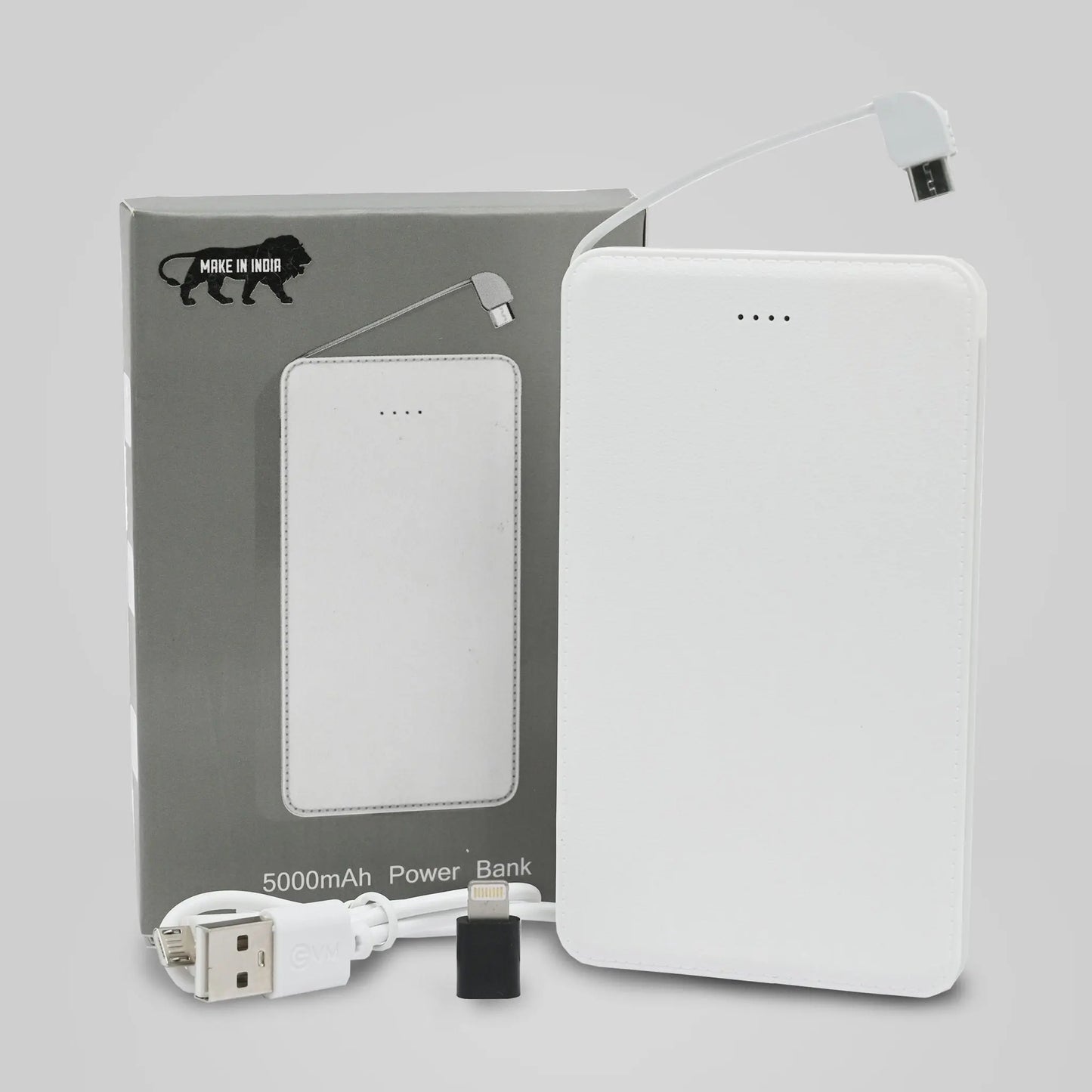 Leather finish 5000 mAh Power Bank MARSH Corporate gifts