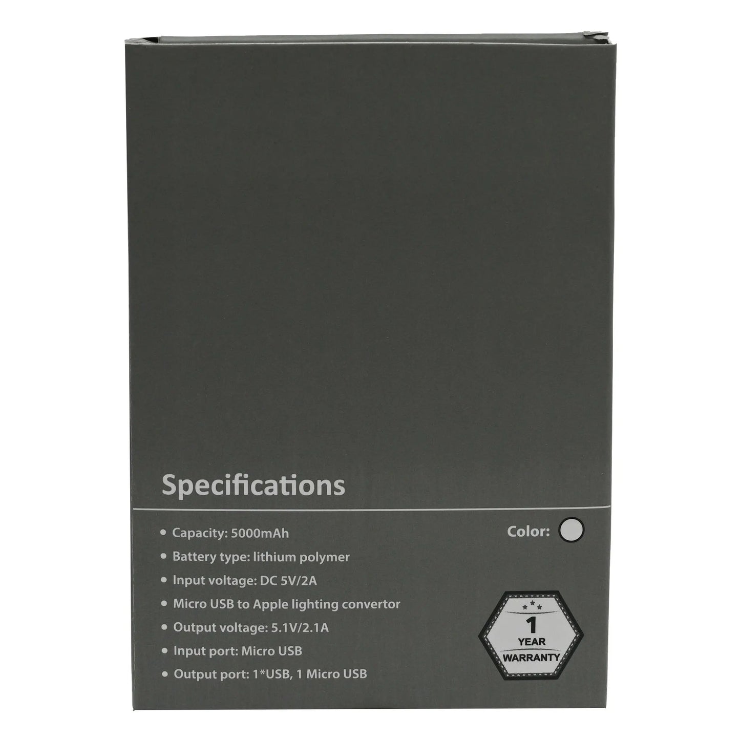 Leather finish 5000 mAh Power Bank MARSH Corporate gifts