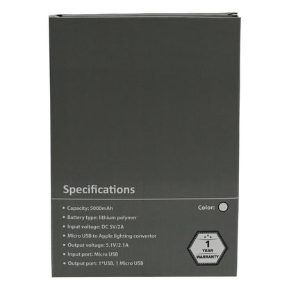 Leather finish 5000 mAh Power Bank MARSH Corporate gifts