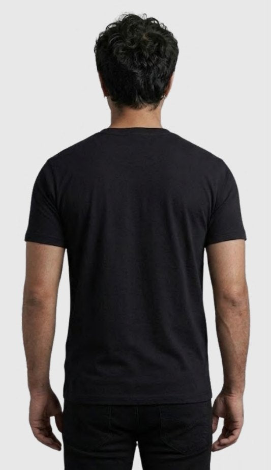 Bio-wash Cotton Round Neck T-shirt – Quality 200 (200 GSM) – side view