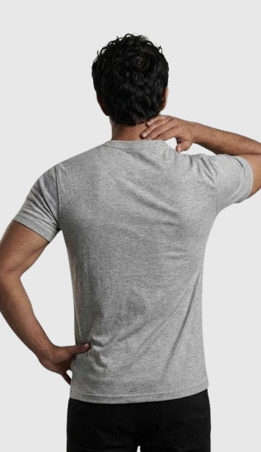 Combed Cotton Round Neck T-shirt – Quality 424 (180 GSM) – side view