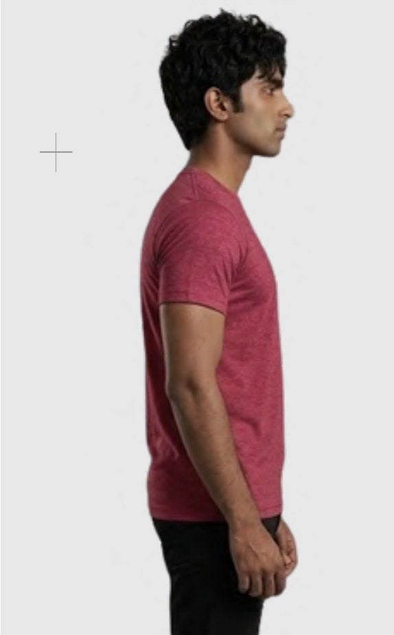 Poly-Cotton Round Neck T-shirt – Quality 10 (150 GSM) – back view