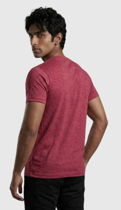 Poly-Cotton Round Neck T-shirt – Quality 10 (150 GSM) – side view