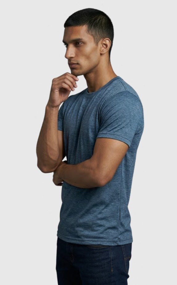 Dri-fit Dot-knit Round Neck T-shirt – Quality 321 (160 GSM) – back view