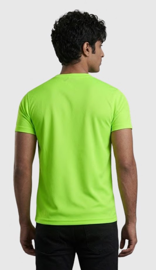 Frooti Honeycomb Round Neck T-shirt (100 GSM) – side view