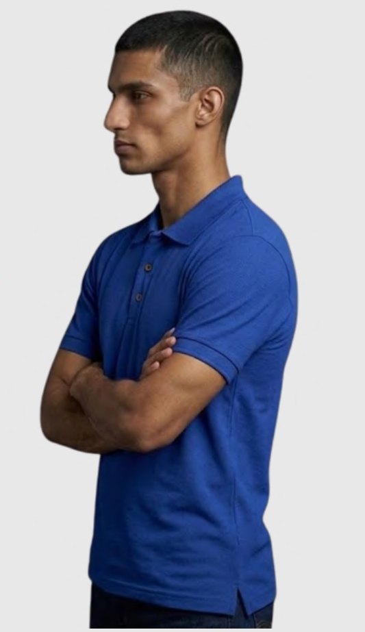Pure Cotton Polo T-shirt – Quality 201 (280 GSM) – side view