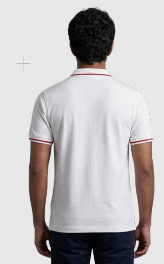 Airtex Polo T-shirt with Tipping – Quality 573 (230 GSM) – back view