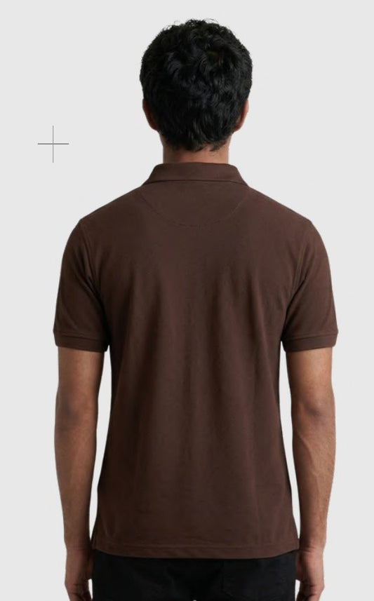 Cotton-touch Poly-Cotton Polo T-shirt – Quality 350P (180 GSM) – back view