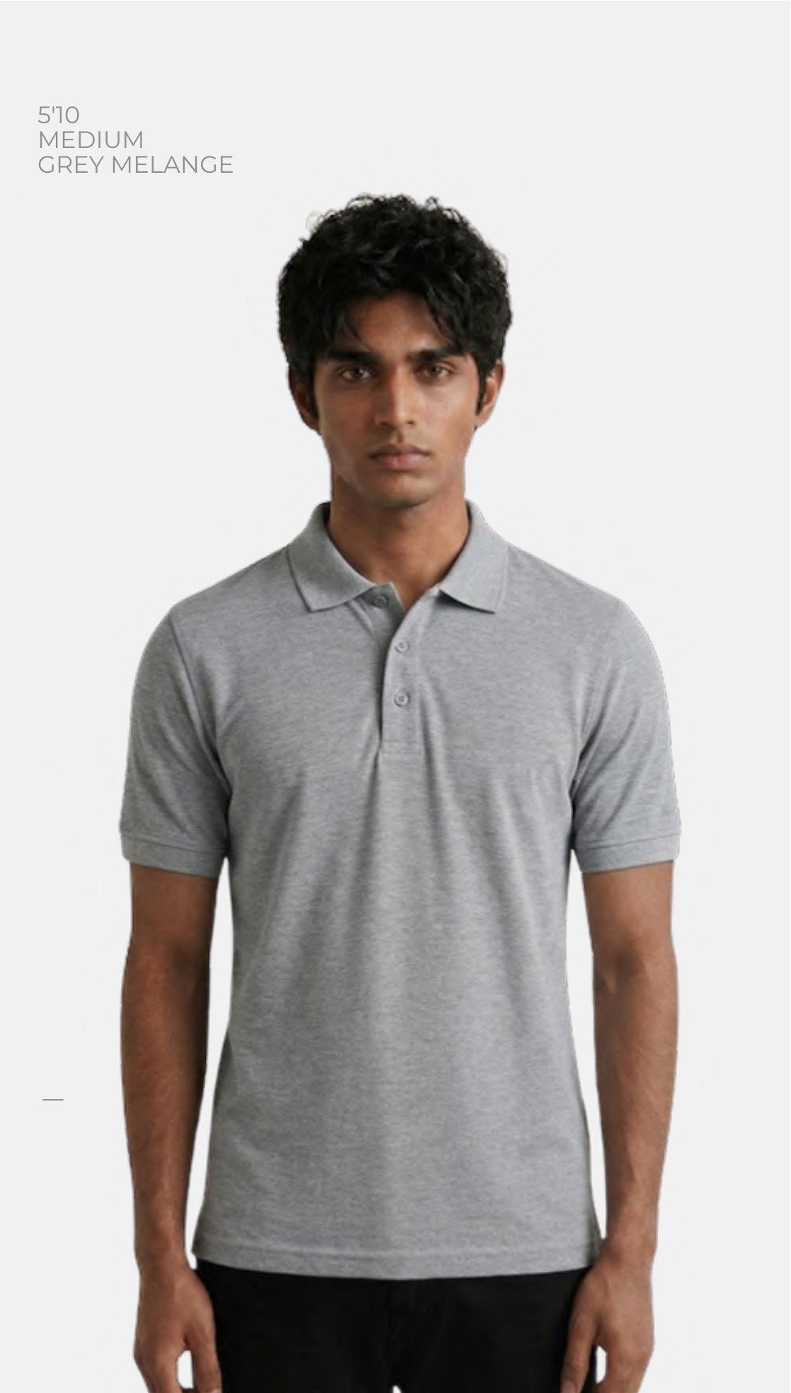 Poly-Cotton Polo T-shirt – Quality 2 HRI (200 GSM) – model wearing