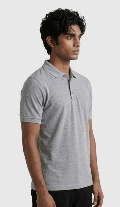 Poly-Cotton Polo T-shirt – Quality 2 HRI (200 GSM) – side view