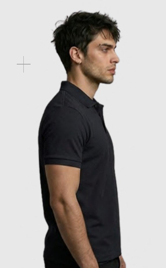 Cotton-touch Poly-Cotton Polo T-shirt – Quality 441 (230 GSM) – back view