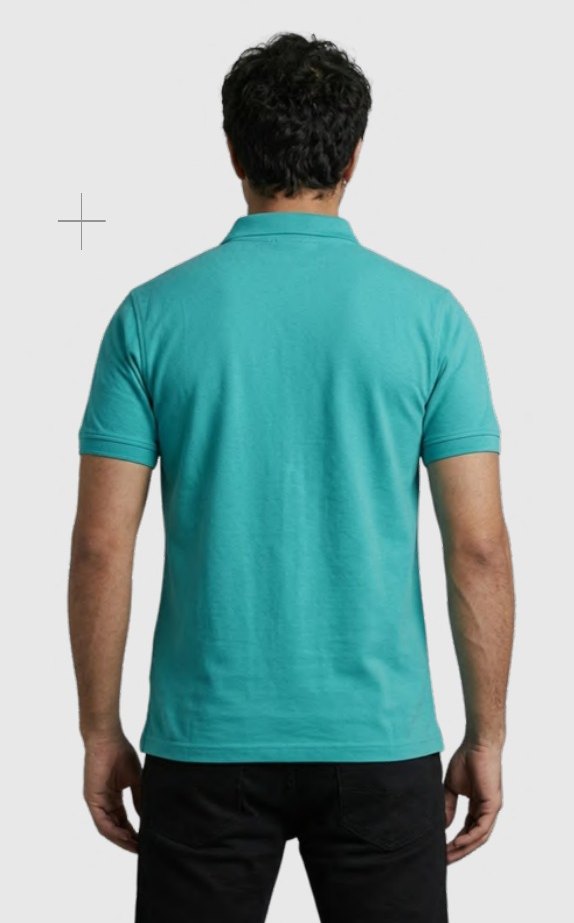 Cotton-touch Poly-Cotton Polo T-shirt – Quality 550 (190 GSM) – back view