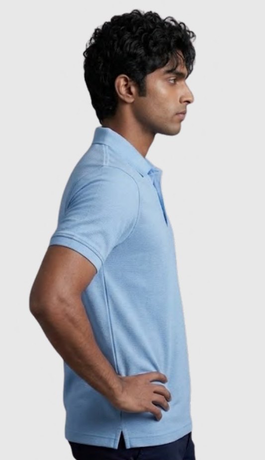 Cotton-touch Poly-Cotton Polo T-shirt – Quality 940 (240 GSM) – side view
